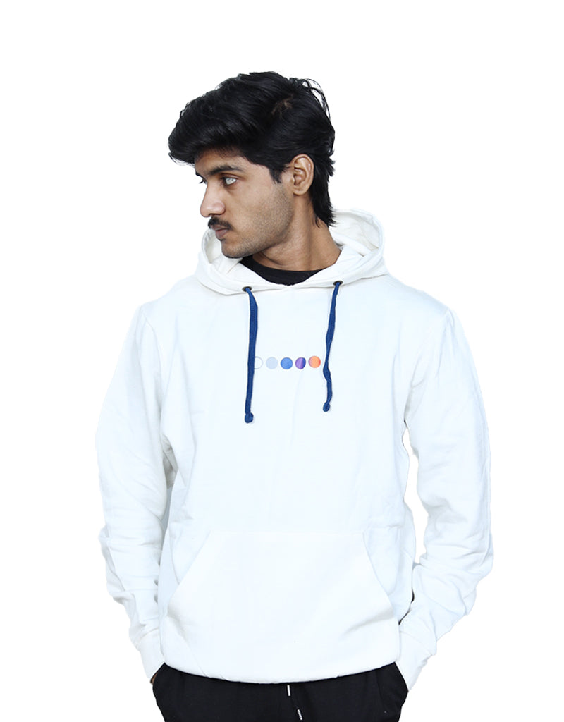 5 DOTS - WHITE HOODIE