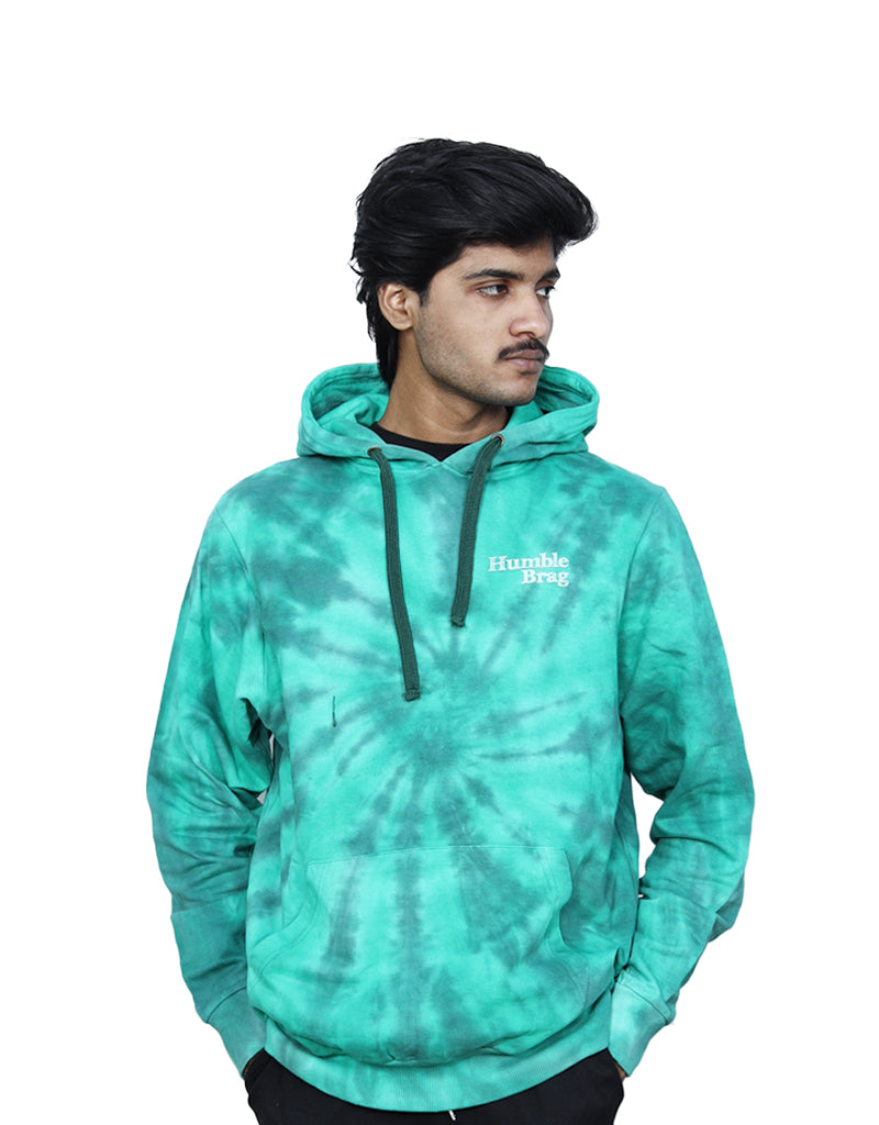 AURA GREEN FLORA - HOODIE