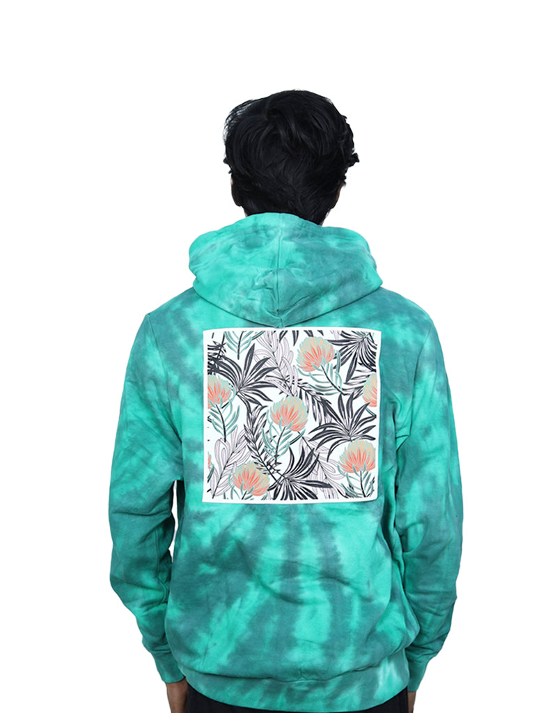 AURA GREEN FLORA - HOODIE