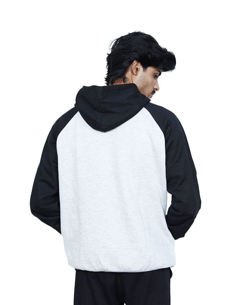 DOU TONE - GRAY BLACK HOODIE